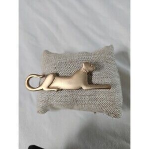 Vintage Gold Tone Cougar Brooch